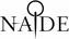 NADE main wordmark with sharp pin logo black