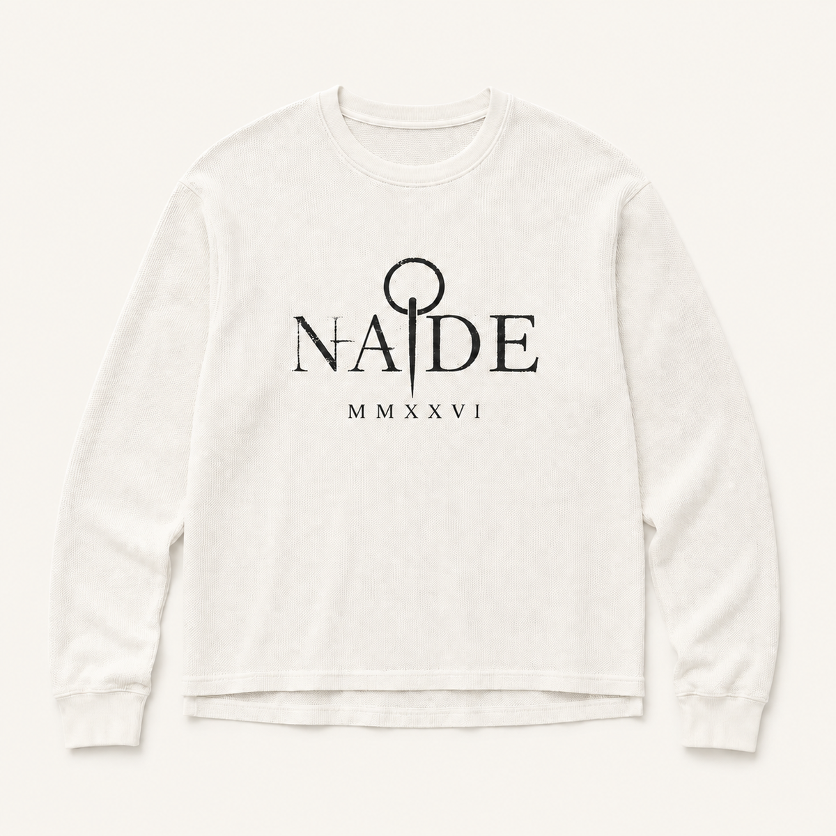 NADE MMXXVI Knit Thermal — Cream product view on warm off-white background